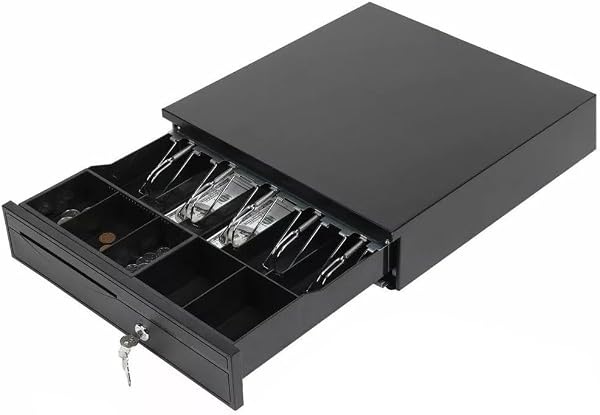 LEDON CASH_DRAWER Heavy Duty POS Cash Register Tray with 5 Bill and 5 Coin Compartments