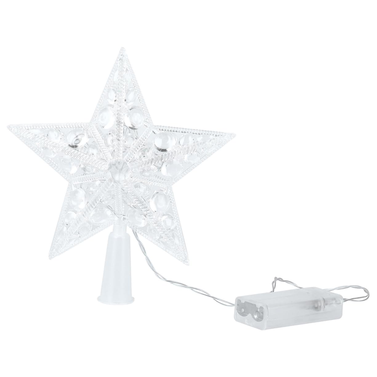HOMSFOU 1pc Christmas Tree Top Lights Light up Star Tree Topper Light up Christmas Topper Star LED Lights for Trees Decorations Projector