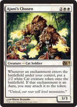 Magic The Gathering - Ajani's Chosen - Magic 2014 - Foil