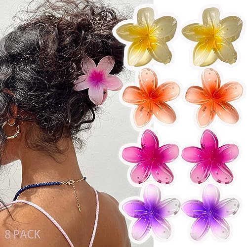 CongTil Flower Claw Clip 8Pack/ 4Pack/ 1Pack Hair Clips