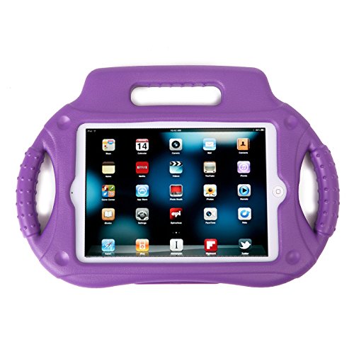 HDE iPad Mini Case Kids Shock Proof Steering Wheel Cover with Stand for Apple iPad Mini/Mini 2 / Mini 3 / Retina (Purple)