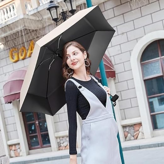 Image of TEKCOOL Umbrella, UV Big Size Umbrella for Sun Protection Rain Windproof Strong Large 3 Fold For Men Women Kids Boys Girls Perfect & Stylish Windproof & Compact''