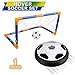 BelleStyle Air Power Soccer, Air Hover Ball Juguete Balón de Fútbol Flotante Soft Foam Bumpers con Luces LED y Música Hover Fútbol Juego Interior al Aire Libre