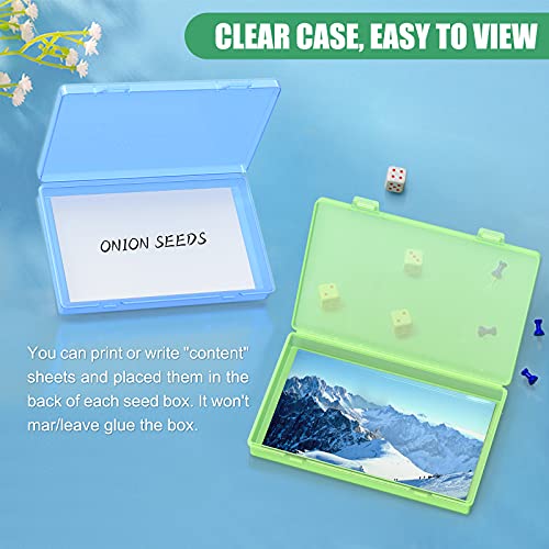 Large Photo Storage Boxes 4\" x 6\", DOHIMGIO 18 Inner Photo Cases Photo Organizer Container Craft Keeper, Picture Storage Box with Handle for Photo Stickers Stamps Garden Seeds