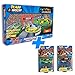Slot Car Race Track Sets | NASCAR Crash Circuit Ultimate Road Course Bundle | 4 Electric Powered Cars with Flash Chargers | Race Tracks for Kids Ages 4-8 | Car Racing Toy