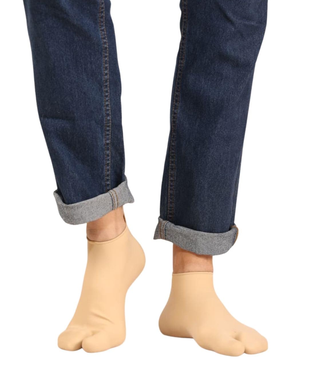 waterproof Rubber Socks, Anti Crack Gel Heel Ankle Length And Foot Protector Moisturizing Socks for Foot Care,Pain Relief for Men And Women(1 PAIR) (multi) (SKIN BROWN, MEDIUM)-picture-14