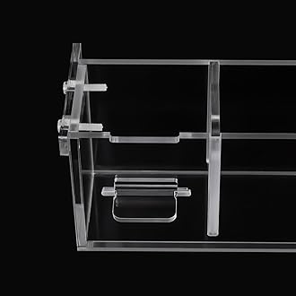Transparent Acrylic Fish Tank Filter Box - Hanging 6 Boxes Aquarium Filter for Fish Bowl (6 Grides)