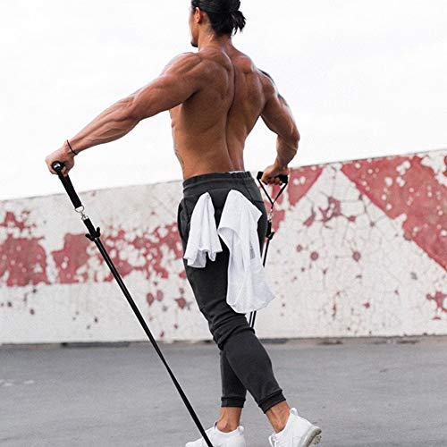 Tansozer Joggingbroek voor heren, trainingsbroek, katoen, sportbroek met zakken met - Image 7