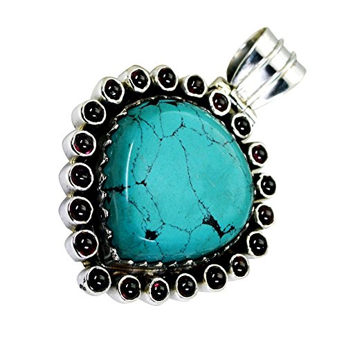 Pendentif turquoise pierre de naissance, le cadeau idéal pour femme
