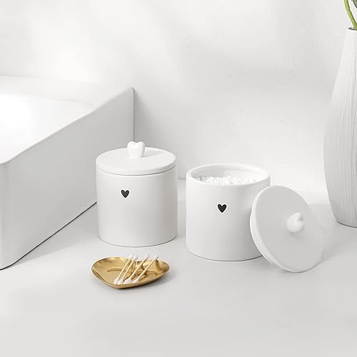 Miniatura 5 de Soporte negro para cepillos de dientes con 3 ranuras y 2 soportes Qtip para baño, dormitorio, cocina