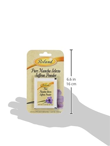 Miniatura 3 de Roland Foods Polvo de azafrán puro, alimentos importados especiales, caja de 0.02 oz