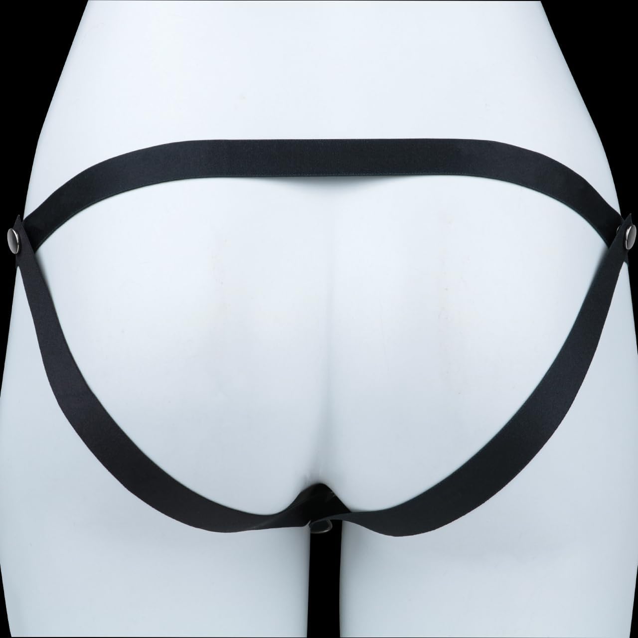Silicone Wearable Men Realistic Cock Cage Chastity Device with Belt, Soft Male Penis Cage Adult Sex Toy for Men - Black