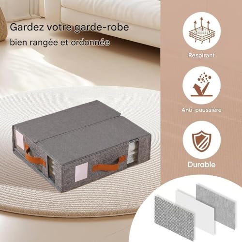Boîte de rangement pour draps compacte pour gagner de la place - 7