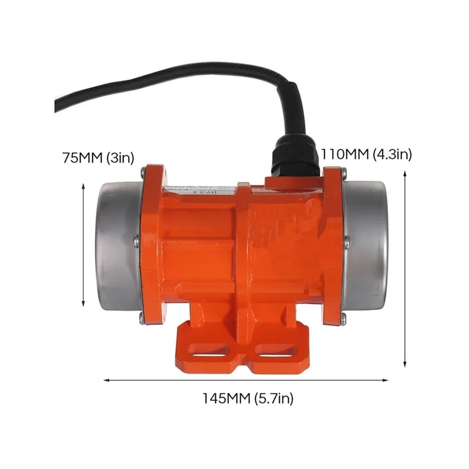 Motor vibratorio de velocidad ajustable de 40W 220V con controlador