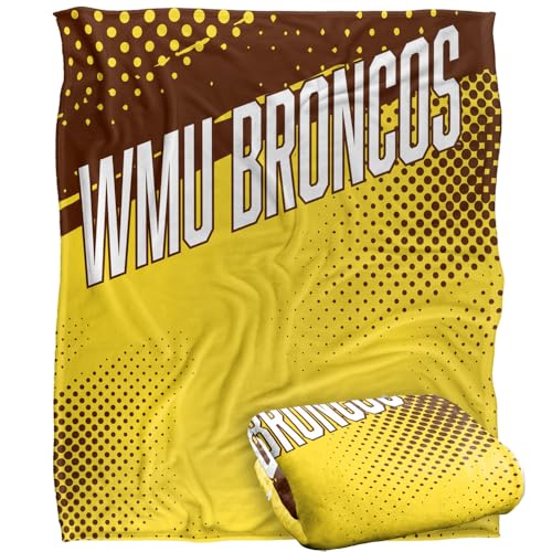 LOGOVISION Western Michigan University Fan Zone Silky Touch Super Soft Throw Blanket 60"x80"
