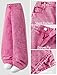 Fulihug Girls Jeans Size 10-12 Y2K Fashion Wide Leg Baggy Pink Denim Pants Tween Trousers Streetwear