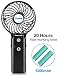Gazeled Portable Fans Battery Operated, Handheld Personal Fan, 4 Inch Small Rechargable Fan with 6700mAh Power Bank, 6.5-21H Working Time, 3 Setting, Strong Wind, Foldable Design for Travel, Camping