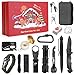 Gifts for Men Christmas Survival Kit 17 in 1, Survival Gear and Supplies for Adult Teen Men, Survival Case, 2025 Xmas Holiday Surprise Gift for Fishing Hunting Camping Outdoor Adventure