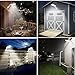 Aqonsie Solar Lights Outdoor, 180° Adjustable 56LED Solar Flood Light, Outside Security Motion Sensor Lights with Remote, 3 Lighting Modes with Mounting Rod for Gutter Backyard Garage Garden 2 Pack