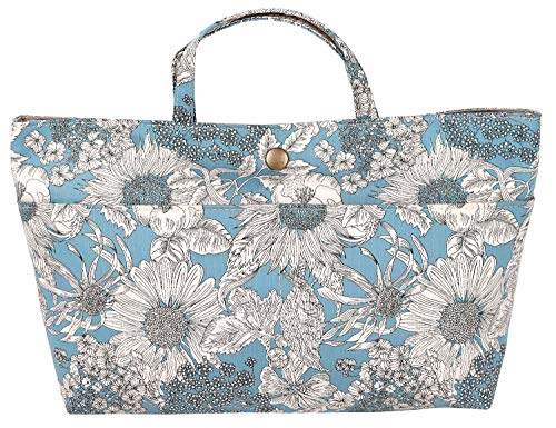 DDintex ディーディーインテックス FLORET LONDON バッグインバッグ03 スウィム・ダンクレア サックス 27×5×15cm [リバティプリント使用]