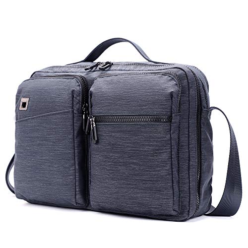 Messenger Bag, Durable Waterproof Multi-Pocket Shoulder Bag, KOOSOM Canvas Shoulder Bag for All-Purpose, 12.6 Inch, Blue