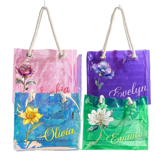 Bolso tote transparente personalizado miniatura 1