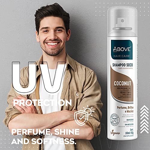 Above Coconut - Dry Shampoo - Absorbs Excess Oil Between Washes - Gives Softness And Shine To Your Strands - Does Not Leave Residue - Prevents Bad Odors With Floral And Vanilla Notes - 3.17 Oz #TOP2