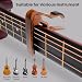 Acoustic Guitar Accessories Kit, Electric Tuner Clip on, 30 Pieces Guitar Picks, Rosewood Color Metal Capo and a String Winder, Fit for Bass, Violin, Ukulele Chromatic, Guitar Beginners Gifts