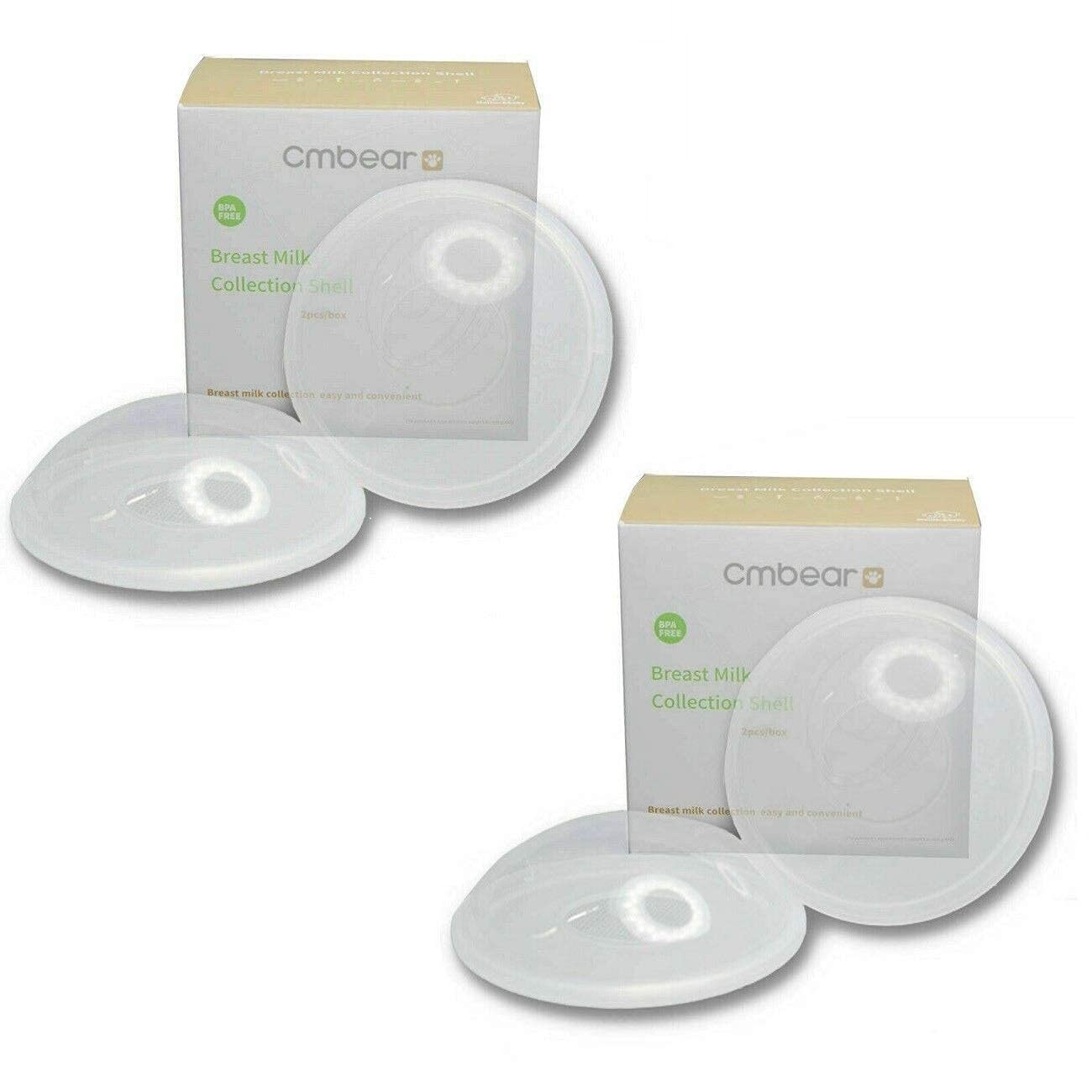 4Pack Breast Milk Leak Collection Shell Nursing Mom for