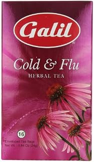 Galil Tea, Cold & Flu - 16 Count Boxes (Pack Of 6)