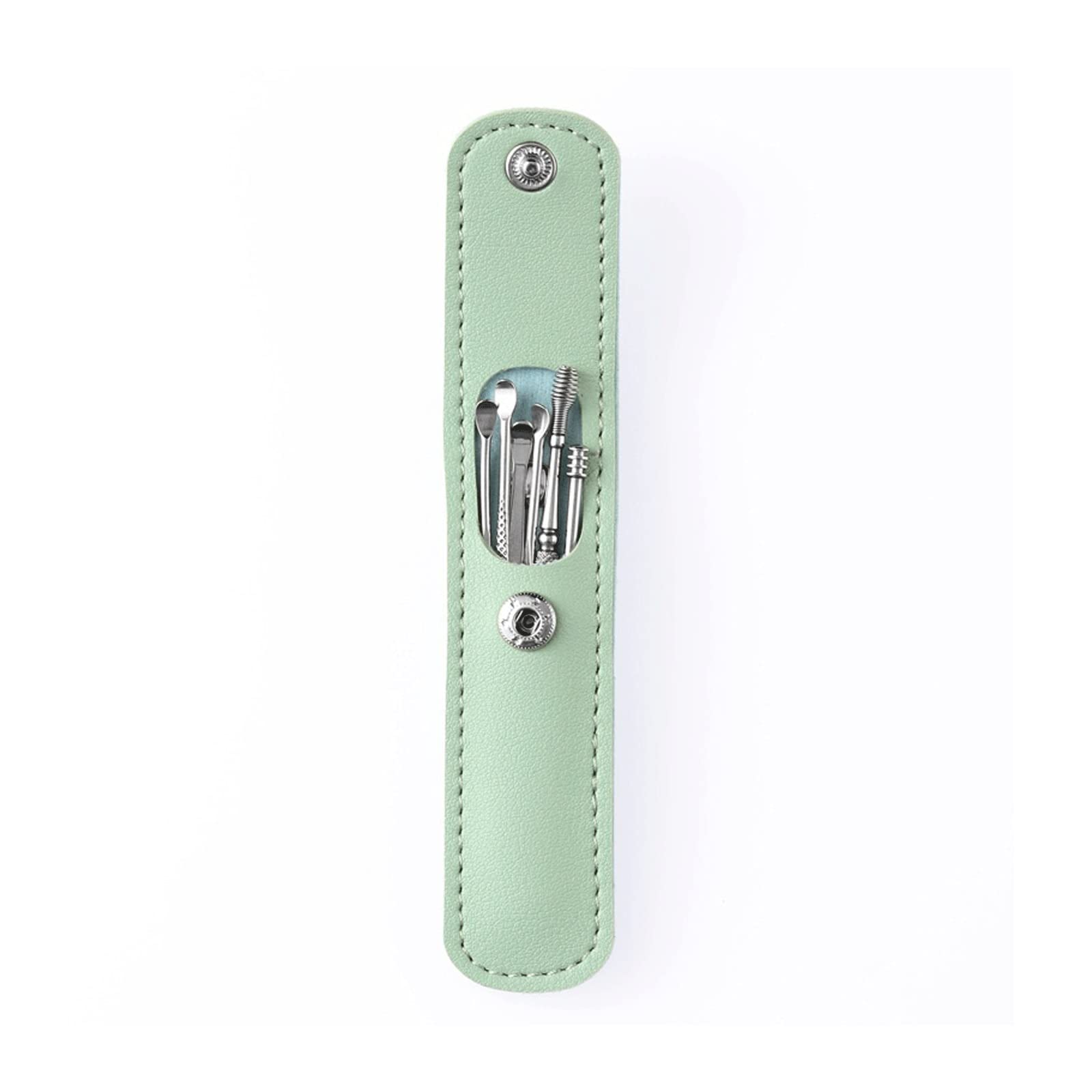 Prodotti per la rimozione del cerume Pulitori per cerume per Le Orecchie Raccoglitori per cerume in Acciaio Inossidabile Curette per la Rim