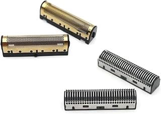 Repuesto De Cuchilla De Doble Lámina Compatible Con Afeitadora Eléctrica Kemei KM-TX1, Cubierta De Red, Accesorios De Reparación, Venta Al Por Mayor.(Blade+Net 2pcs)