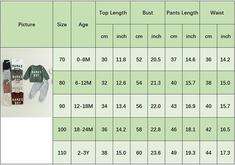 Baby Girl Boy Fall Outfit Long Sleeve Letter Pullover Sweatshirt Pants Infant Boys Fall Winter Clothes Set - Image 6