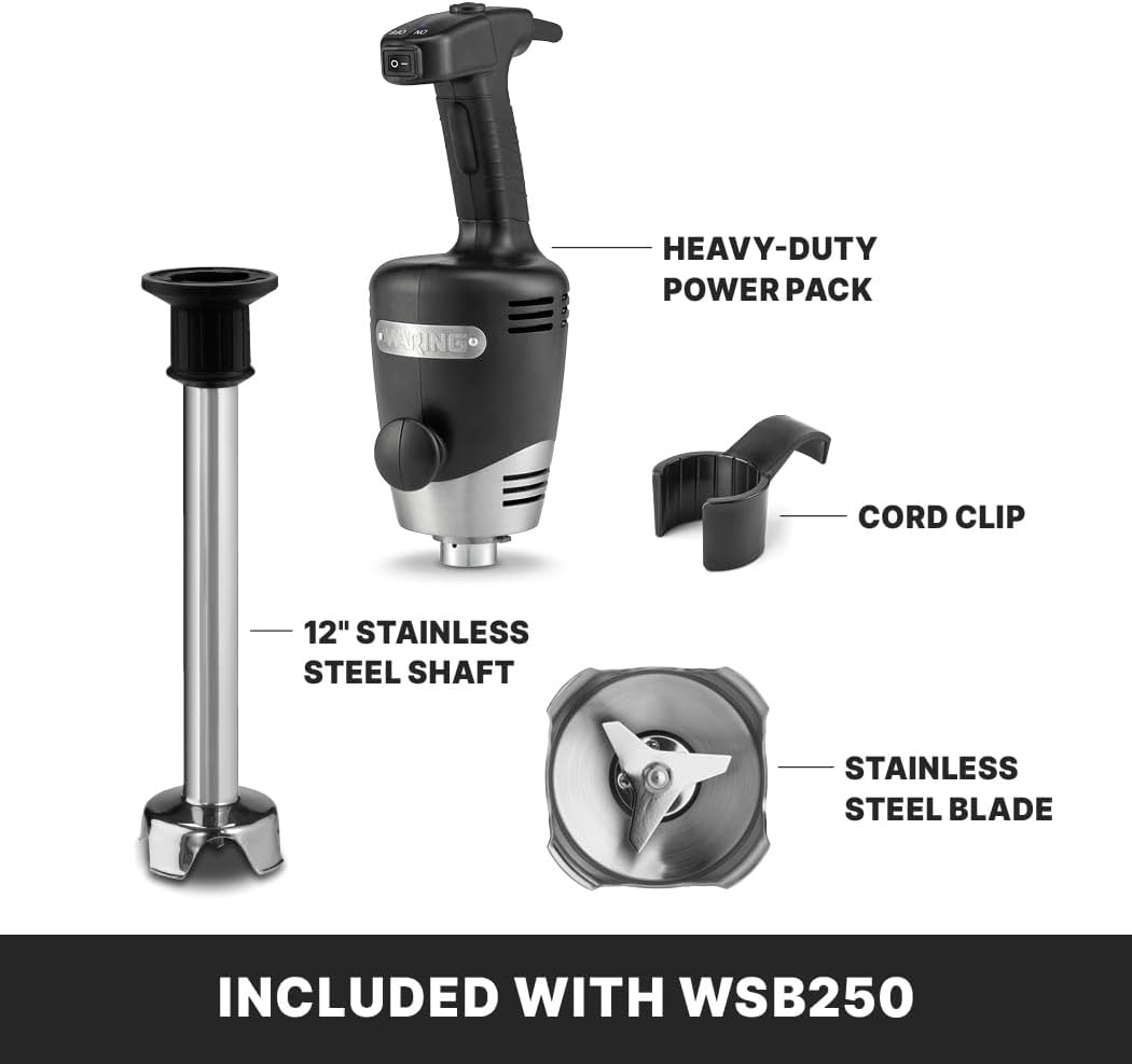 Waring 12" Heavy-Duty 2-Speed Immersion Blender, 10-Gallon, 750W