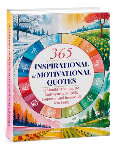 Daily Inspirational and Motivational Quotes: 12 Monthly Themes, 365 Daily Sparks to Uplift, Empower, and Inspire All Year Long