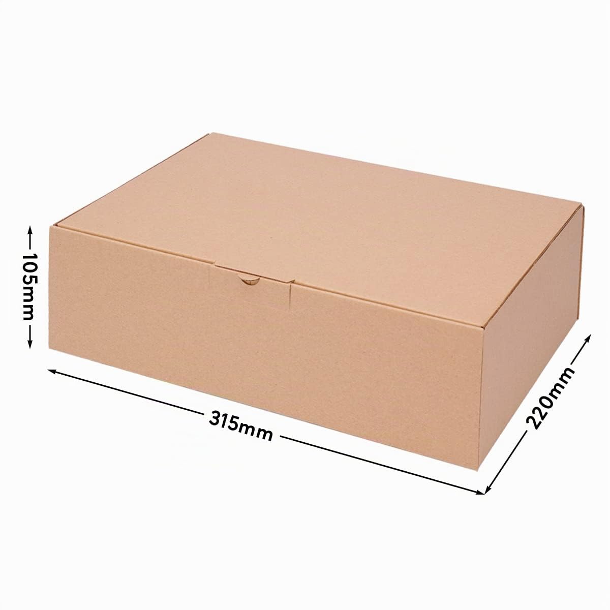 verpacking Boîtes pliantes 310 x 215 x 100 mm marron (dimensions extérieures 315 x 220 x 105 mm) WP 40 carton d’expédition carton DHL Hermes DPD GLS emballage (50 pièces)
