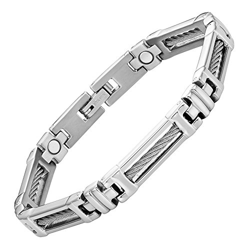 Willis Judd Womens Titanium Magnetic Therapy Bracelet Size Adjusting Tool and Gift Box