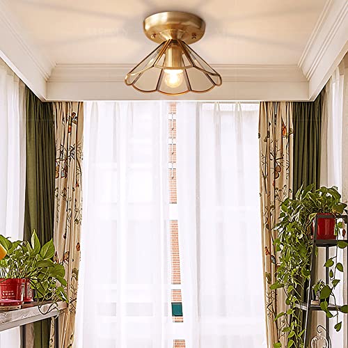 Luz de pasillo elegante con acabado de latón para el hogar 4