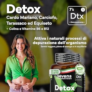 Cardo Mariano, Tarassaco e Carciofo - Detox per Fegato e Intestino - 120 Capsule - 80% Silimarina per la Normale Funzione Epatica - Cardo Mariano Fegato ad Alto Dosaggio - Qualità superiore
