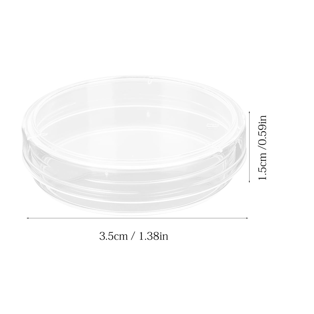 iplusmile 30 Stücke Petrischale Mit Deckel: Aus Kunststoff, Transparent, 35mm - Ideal Für Schule, Labor, Zellkultur, Mikrobiologie Und Wissenschaftliche Forschung