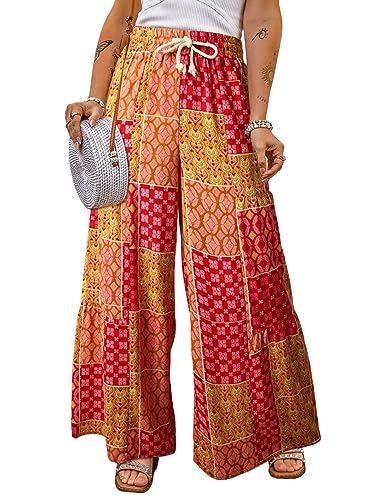 Happy Sailed Womens Boho Print Palazzo...