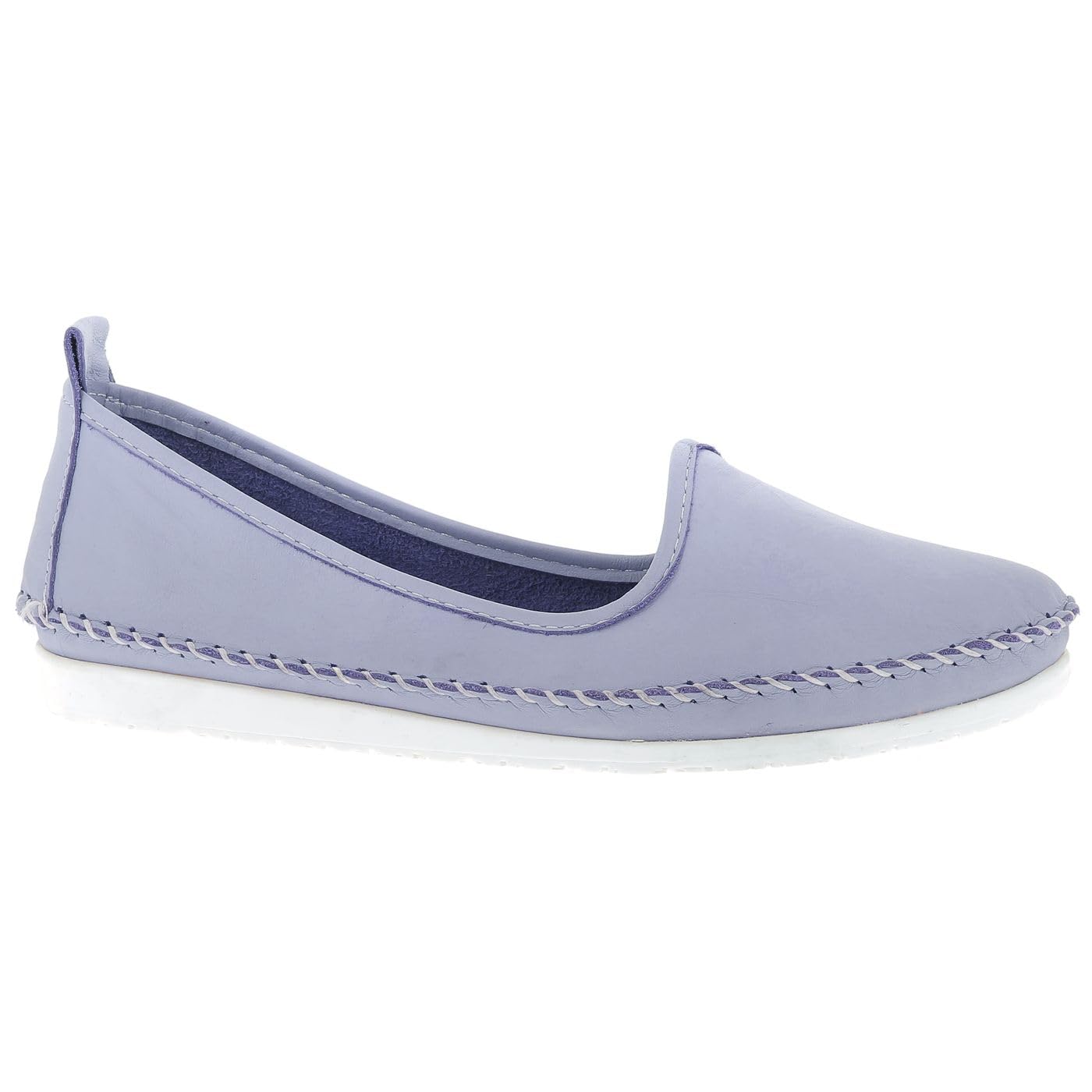 Andrea Conti Women's Slippers 0027449 Ballerina Moccasins, Lilac, 9 UK