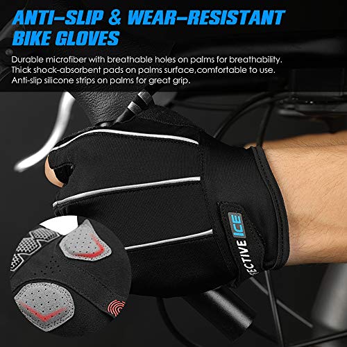 Luvas esportivas, Romacci Luvas de ciclismo, homens, mulheres, luvas de bicicleta, absorventes, meio