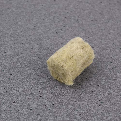 Yardwe 20Pcs 1.6 Inch Rockwool Grow Plug Soilless Cultivation Starter Plug Plant Growing Cylindrical Rockwool Plugs Seedling Germination Rockwool For Hydroponic Grow Media #TOP4