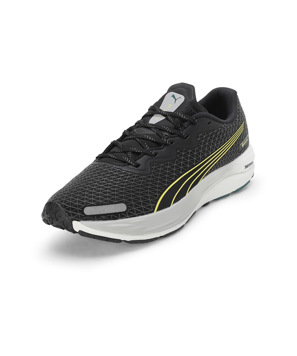 Puma Mens Velocity Nitro 2 GTX Black-Malachite-Yellow Burst Running Shoe - 10 UK (37750704) (B0CBPV1LT8) Amazon Price History, Amazon Price Tracker