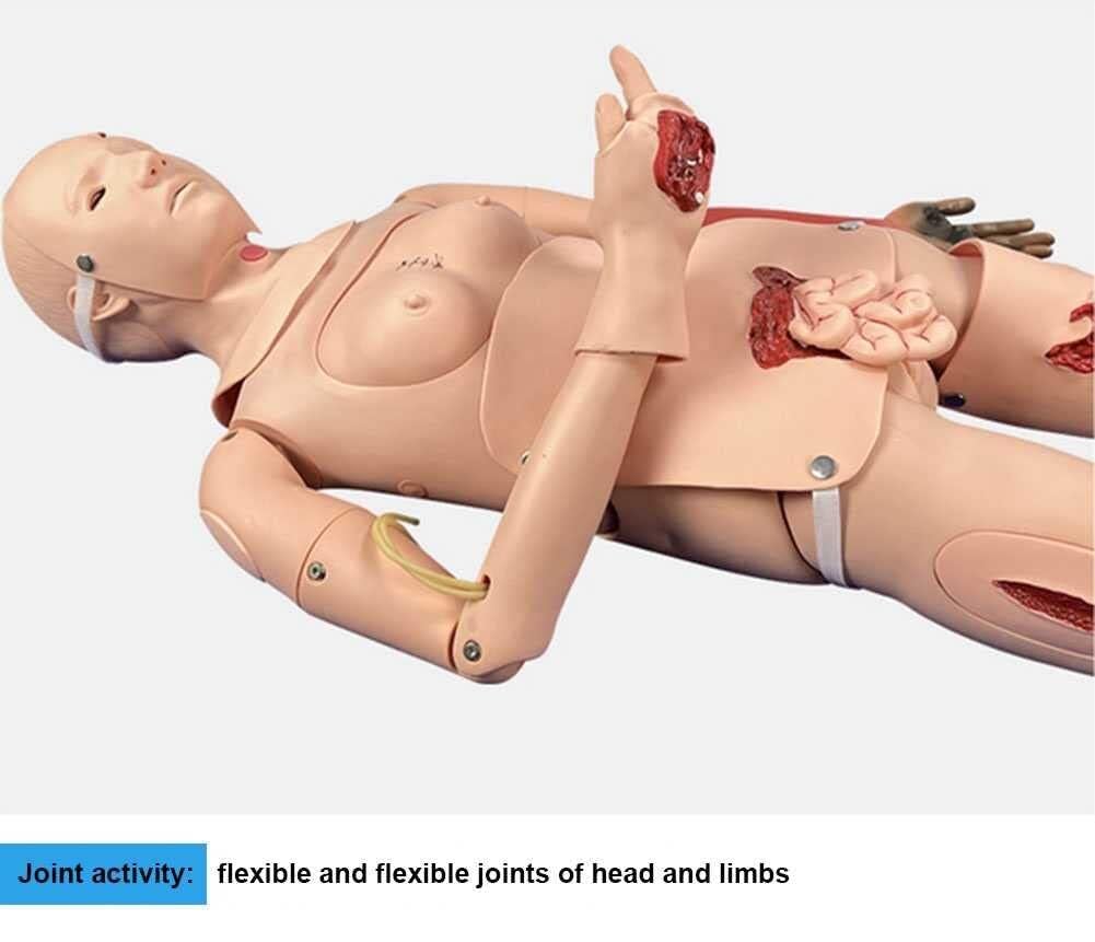Anatomiemodell, Multifunktionale Erste-Hilfe-Trauma-Pflegepuppe mit Trauma-Modul