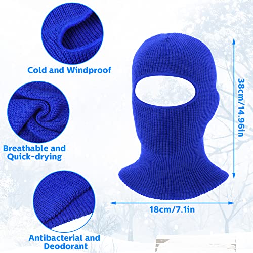 Knitted Full Face Cover Knit Winter Ski Balaclava Ski Mask Beanie Winter Face Mask One Hole Winter Headwear For Men Women (Bright Colors, 6 Pcs) #TOP1