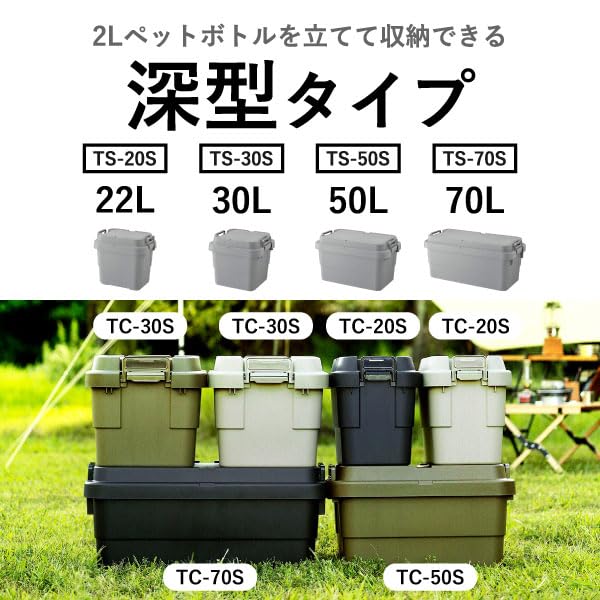 Amazon｜リス トランクカーゴ 30L 浅型 クリア 2個セット TC-50S LOW