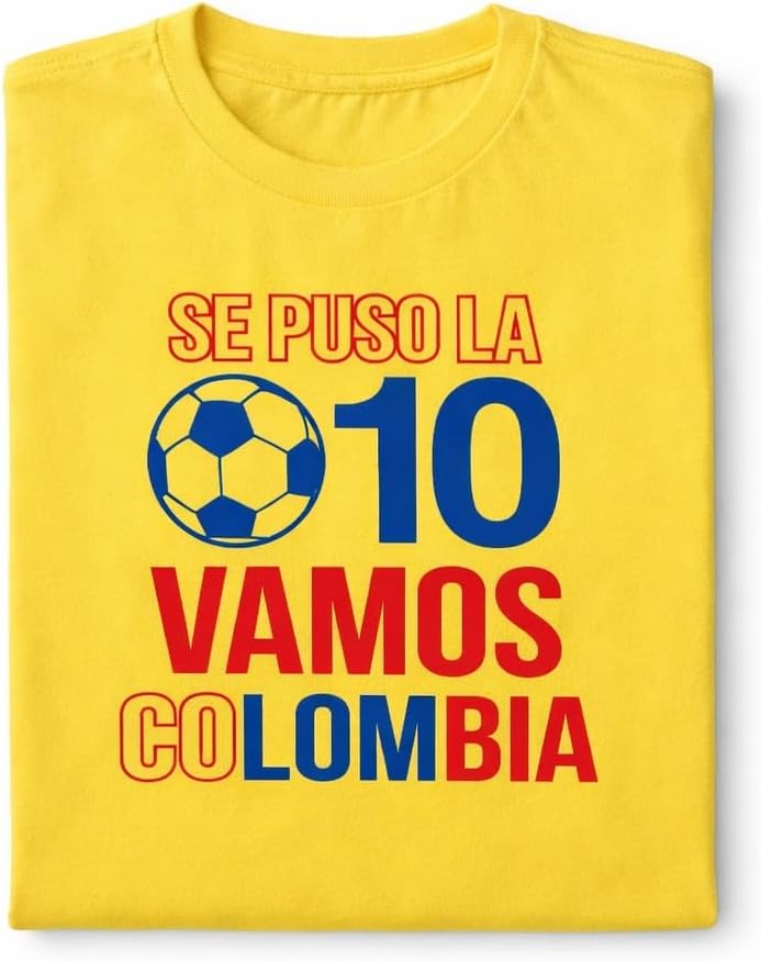 Colombia Soccer Fan Kit T-Shirt Scarf Bandana Face Paint Stick Silicone Bracelet 5 PCS Unisex Supporter Set for Football America 2026