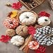 Ueerdand 16 PCS Fall Decor Assorted Sizes Artificial Pumpkins Burlap Faux Foam Pumpkin for Harvest Autumn Season Halloween Thanksgiving Holiday Festive Embellishing and Displaying